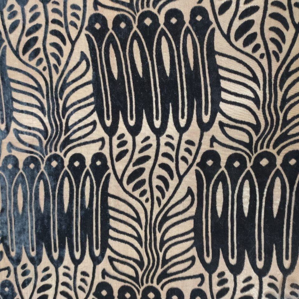 Black Poly Viscose Velvet Brasso #01