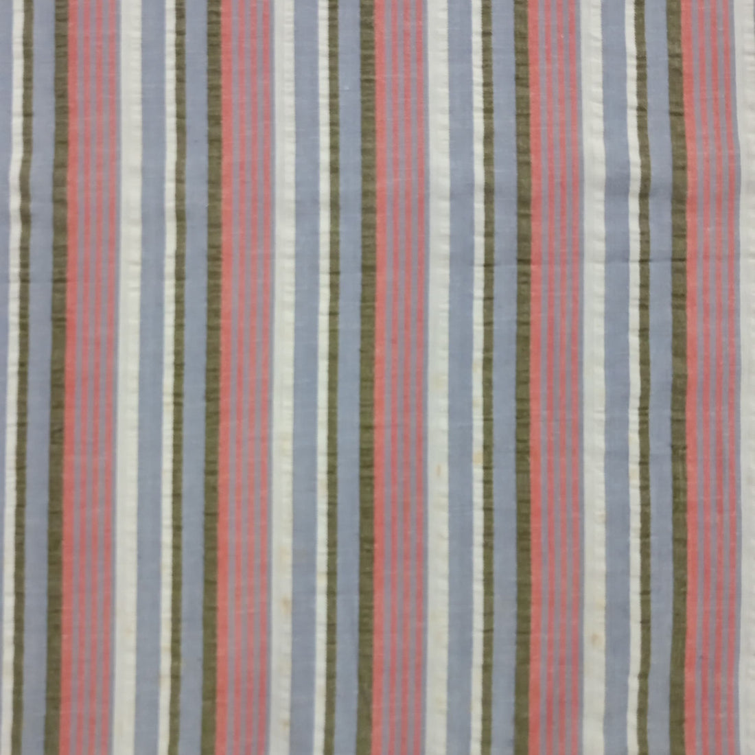 Cotton  Gray & Orange  Seersucker Stripe Y/D Fabric SYDS11