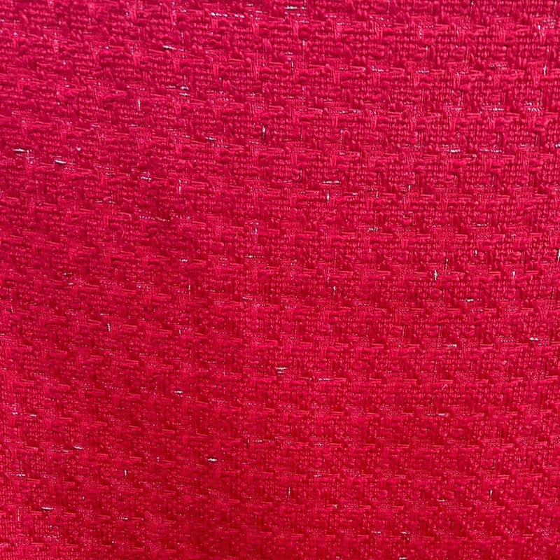 Red Boucle Tweed