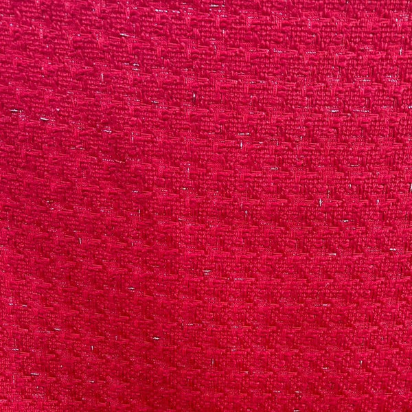 Red Boucle Tweed