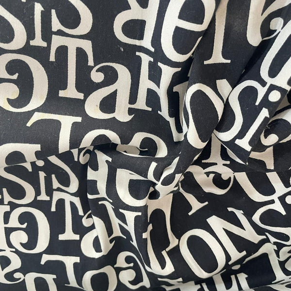 Alphabet Print on Cotton Canvas OSCP138