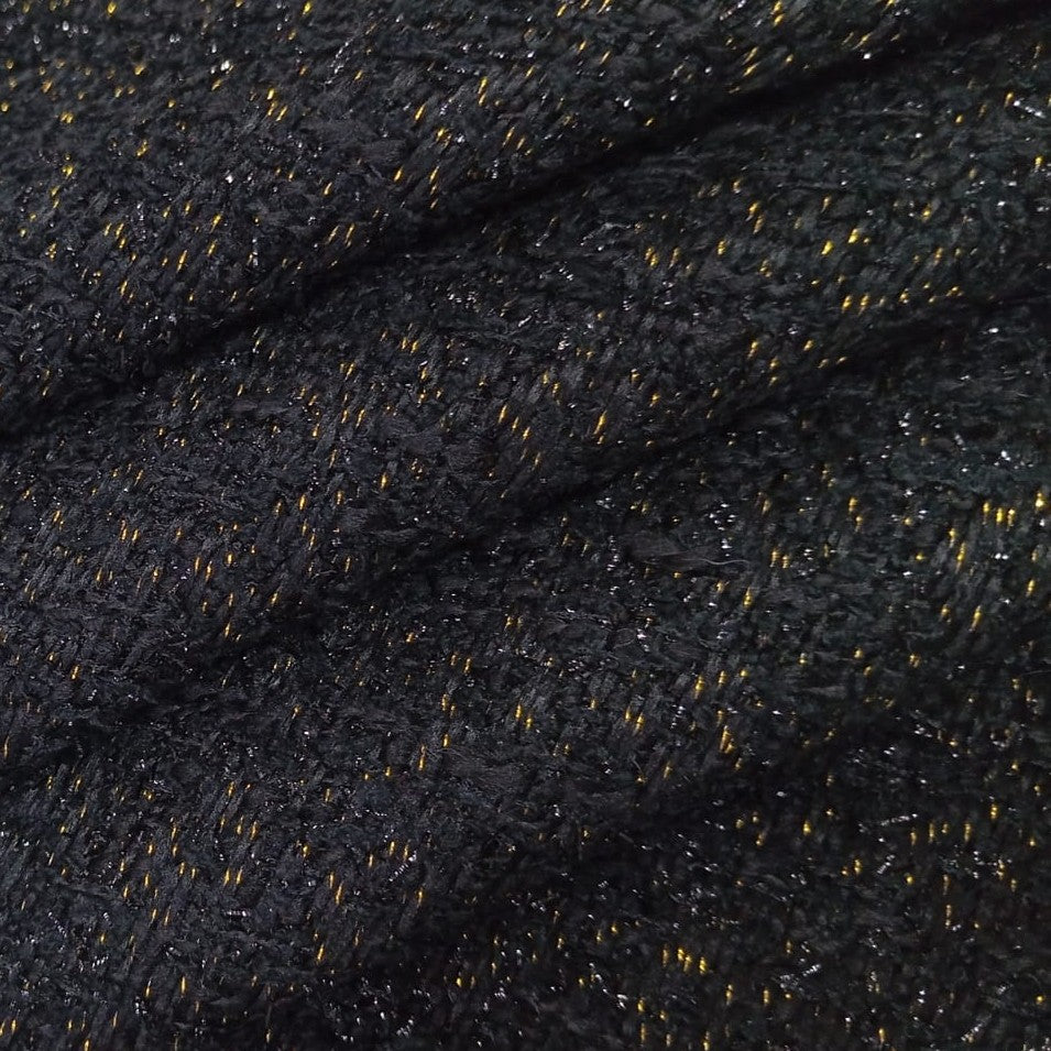 AGT-HNL-66 (Black Gold Lurex) Tweed