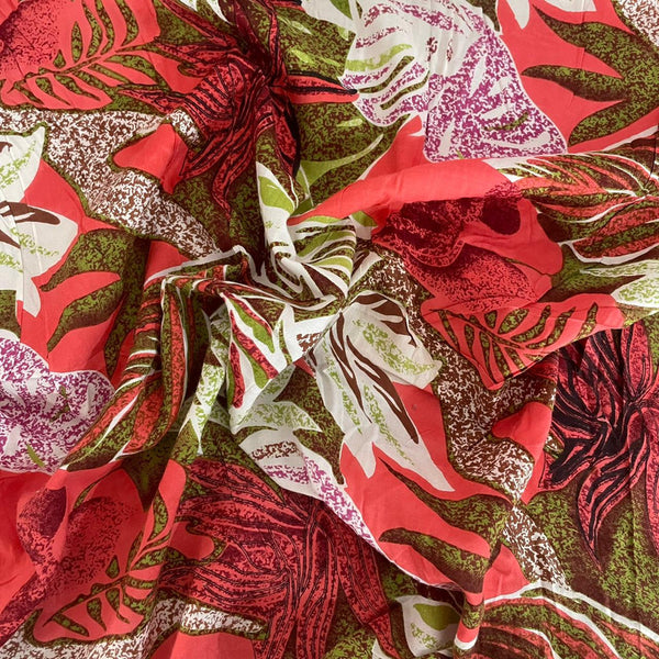 Flower Print on Cotton Fabric OSCP81