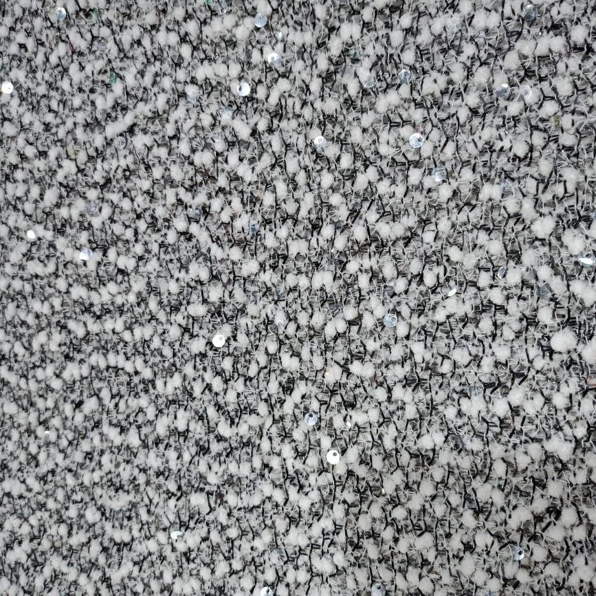 Embroidered Tweed Fabric