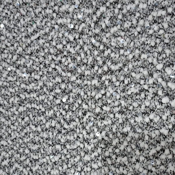Embroidered Tweed Fabric