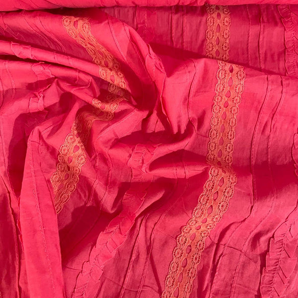 Cotton embroidered Fabric OSCP396