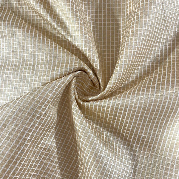 Dupion Silk Dobby Check