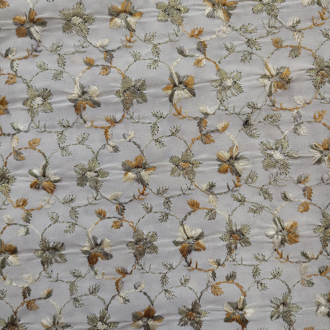 Georgette Embroidered Fabric NPCS03