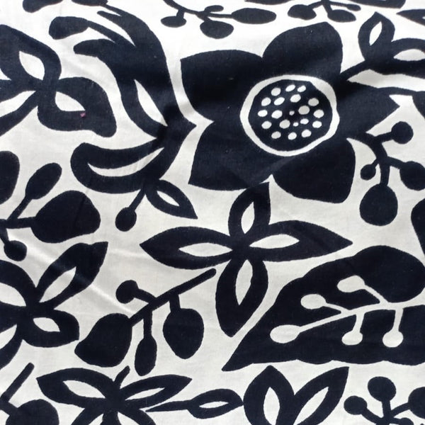 Abstract Flower Print On Cotton Knitted CKPS02