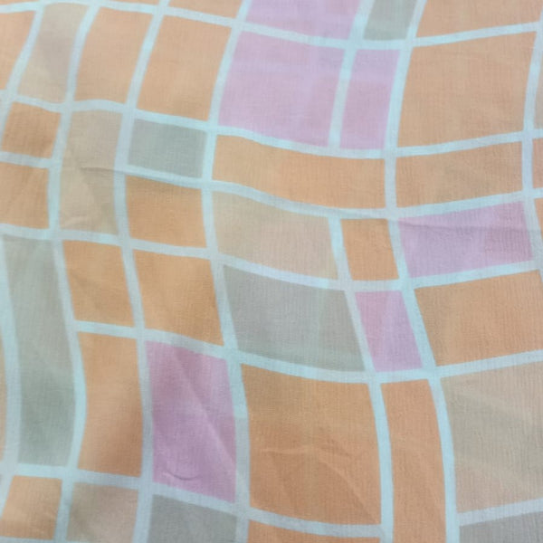 Geometrical Colours Print On Poly Chiffon PCPS30