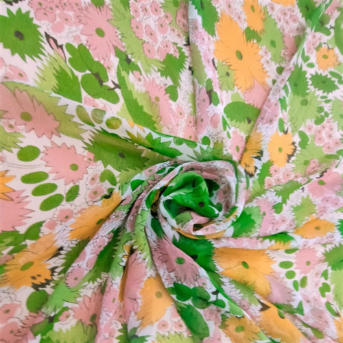 Big Paisley Print On Crush Silk Chiffon-CSCP02