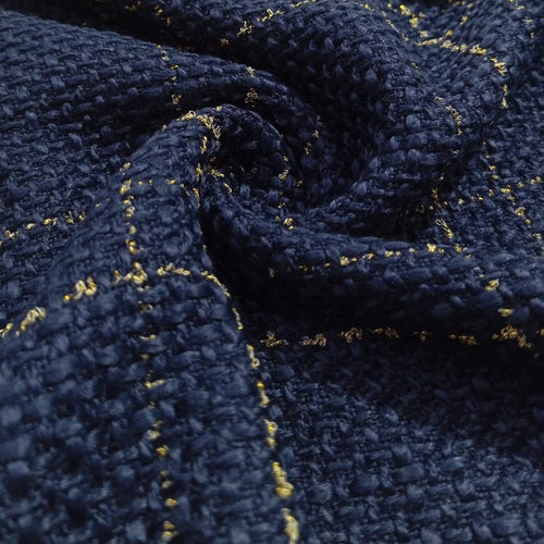 AGT-HNL-50 (Blue Gold Checks) Tweed