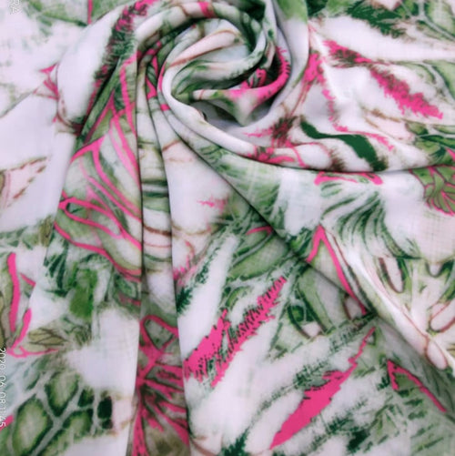 Aloha Summer Print On Royal Georgette RGPS01