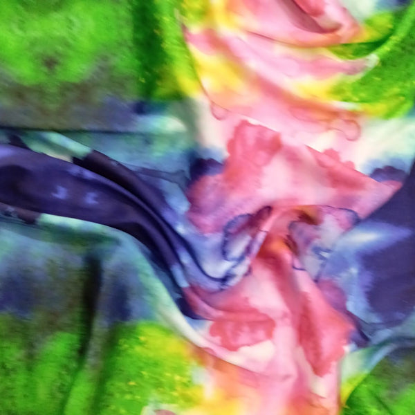 Holi Marble Print On Korean Satin KSPA06