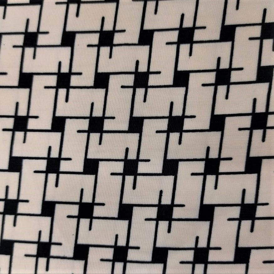 Weave Artwork Print On Sandwash Crepe SCPS14