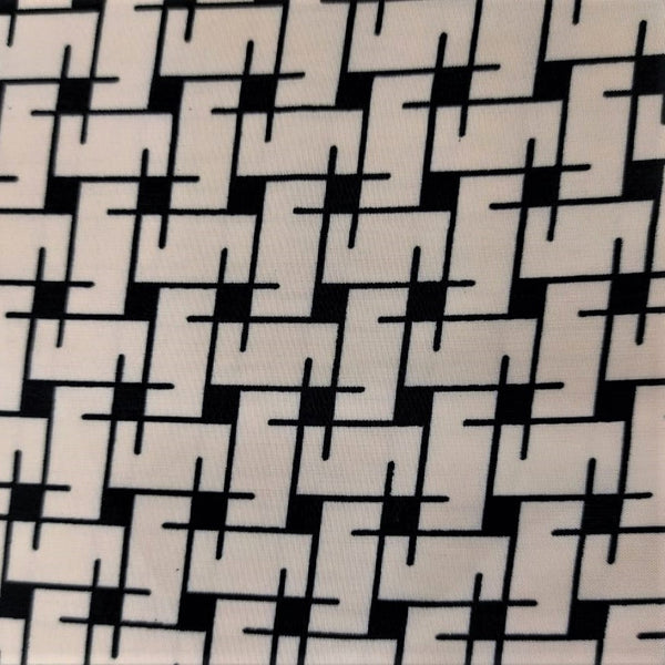 Weave Artwork Print On Sandwash Crepe SCPS14