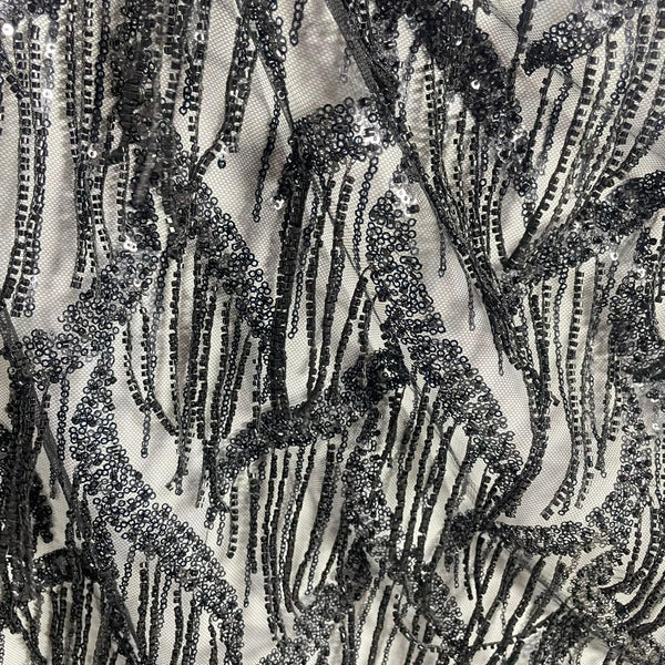 Alaya Beaded Sequins Embroidered Fabric