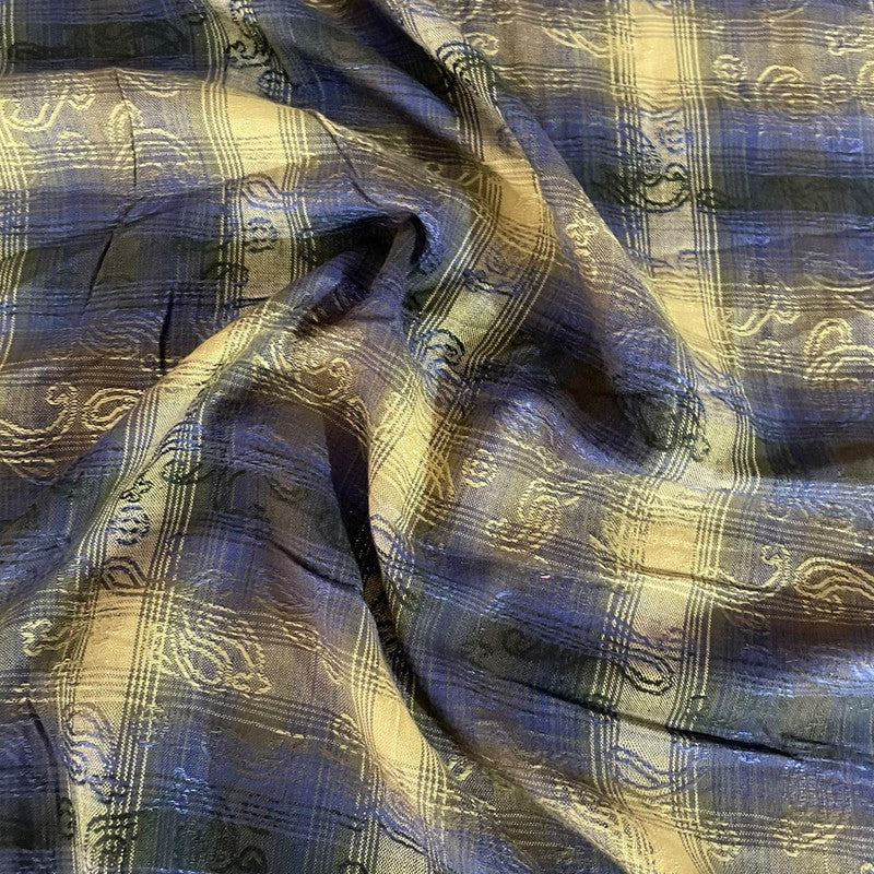 Cotton Small Check Fabric OSCP646