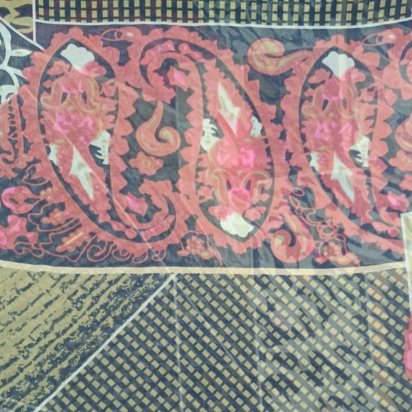 Paisley Print On Silk Chiffon-SCPS143