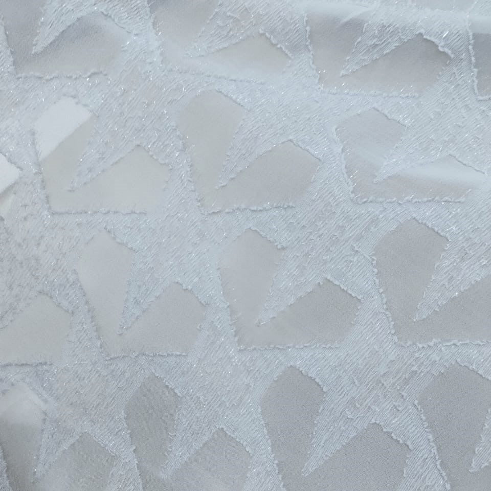 Metallic Jacquard (Star) Dyed Fabric