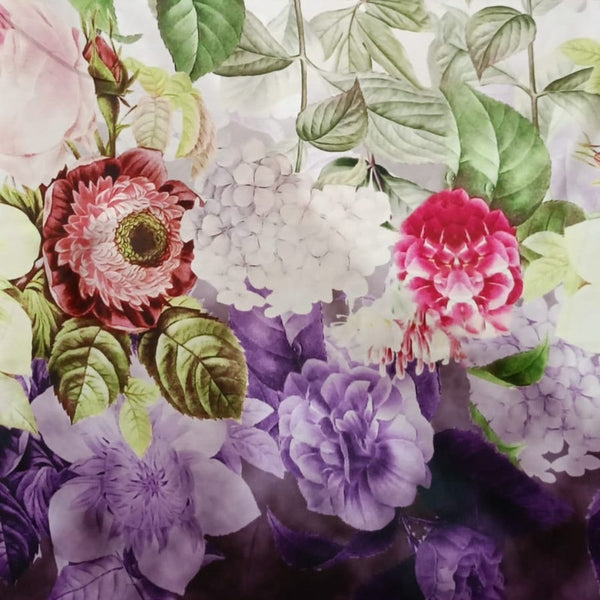Botenic Rose Garden Print On Korean Satin KSPA12