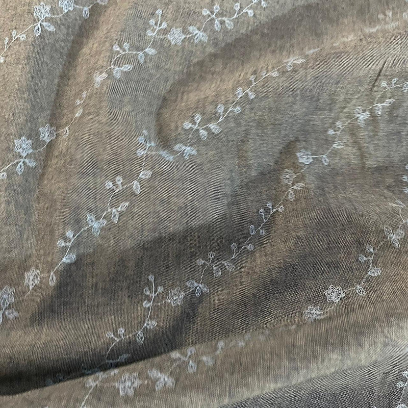 Cotton Denim Embroidered Fabric OSCP235