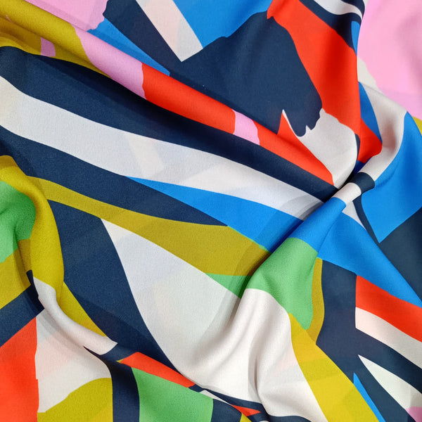 Abstract Print On Royal Georgette RGPL59