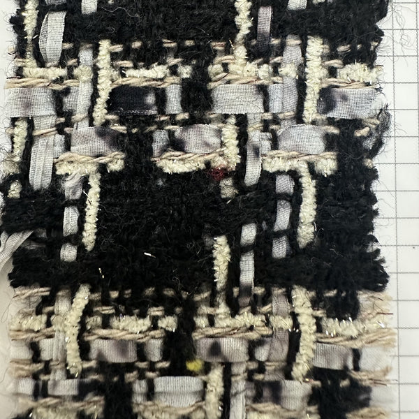 Black Ribbon Boucle Tweed