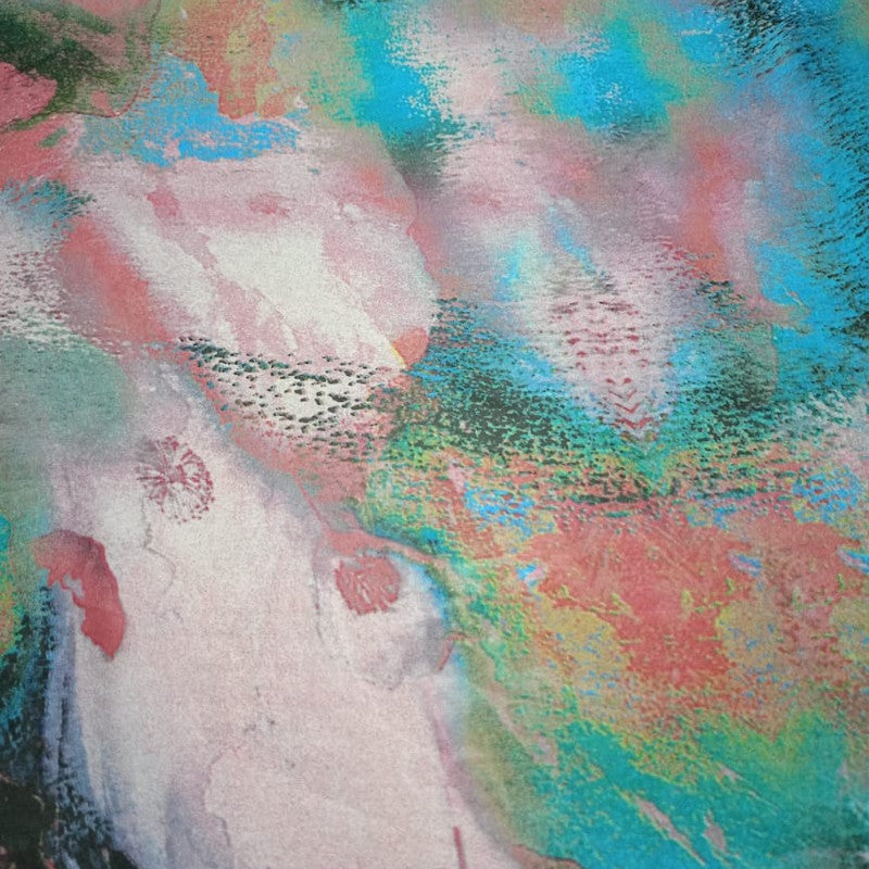 Blood Spots Print On Habutai Satin HSPS53