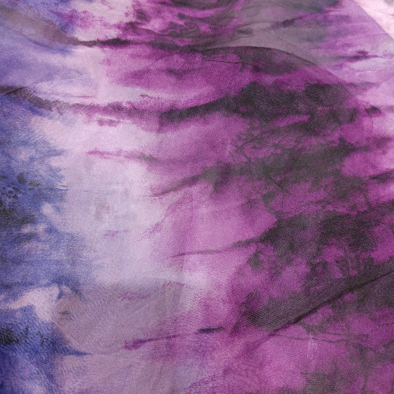 Tie DyePrint On Flat Chiffon FCPS138
