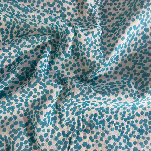 Cotton Blue Dot Print OSCP516