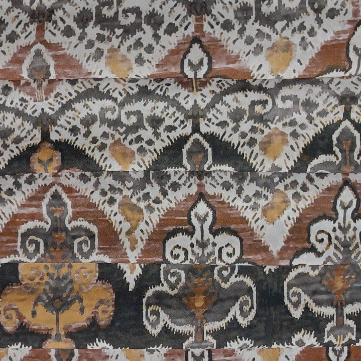 Wave Artwork Print On Royal Georgette RGPB96