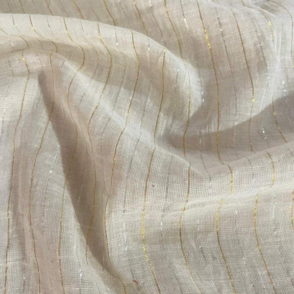 Cotton Lurex Stripe Fabric OSCP510