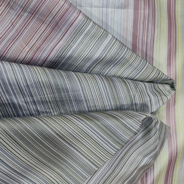 Silk Taffeta-Multi Colour -Stripes