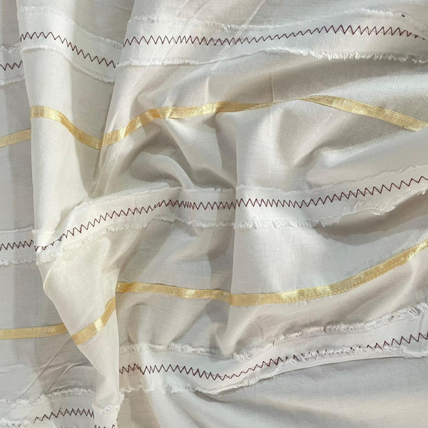 Cotton Embroidered Fabric OSCP237