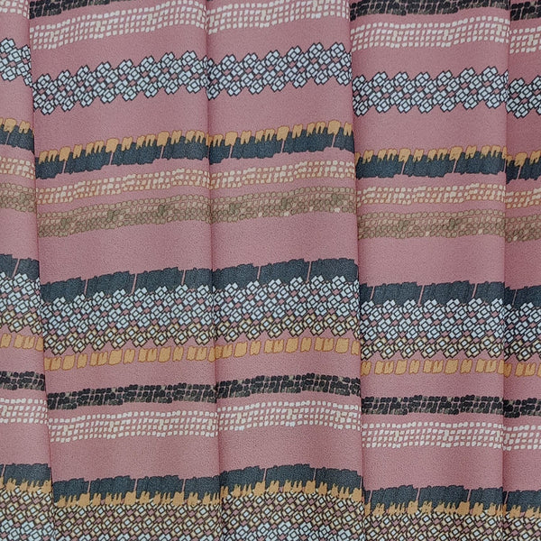 Silver Bohemian Print On Royal Georgette RGPB99