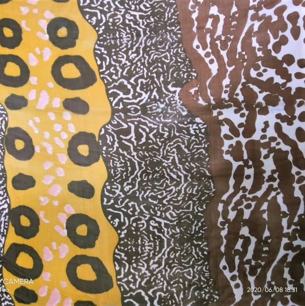 Pond Print On Silk Chiffon-SCPS188