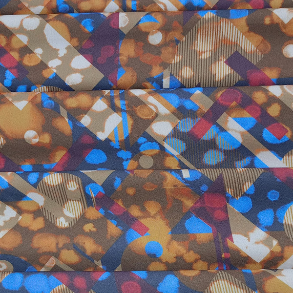 Disco Look Print On Royal Georgette RGPB45