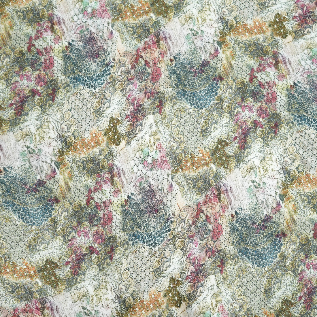 Vegan Silk Satin Print VSSP014