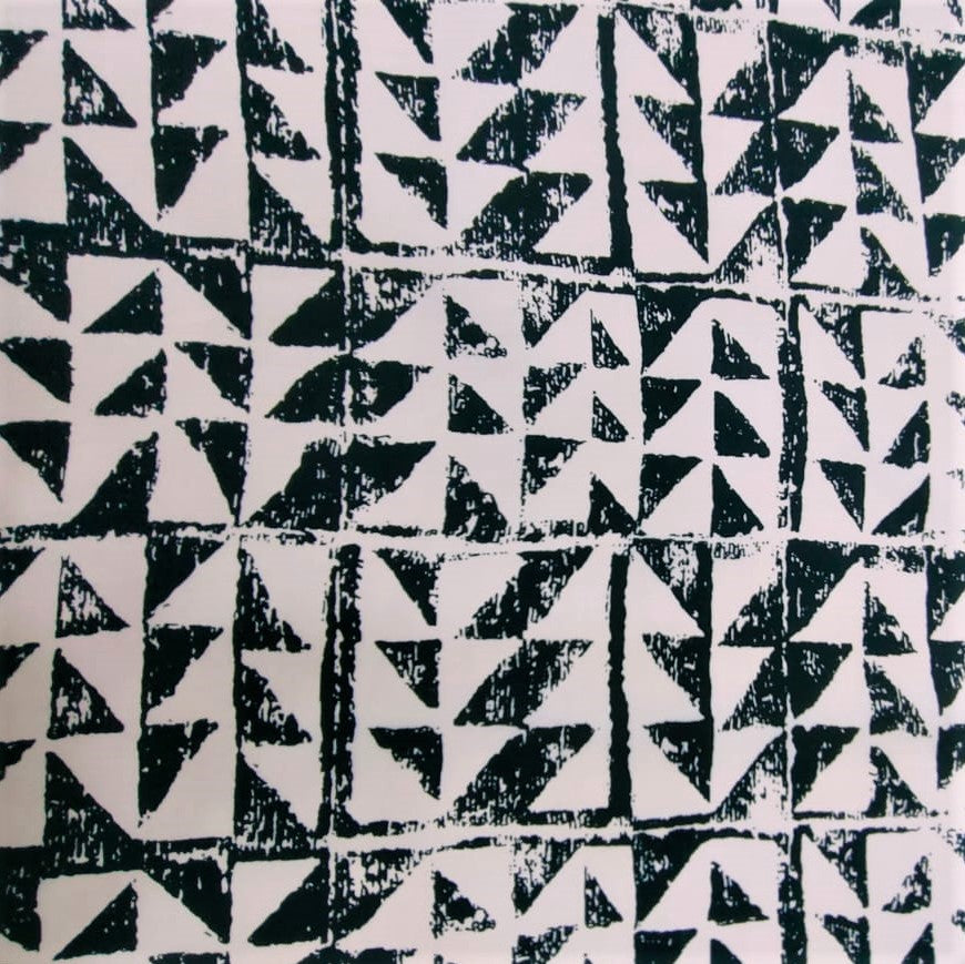 Chevron Artwork Print On Sandwash Crepe SCPS13