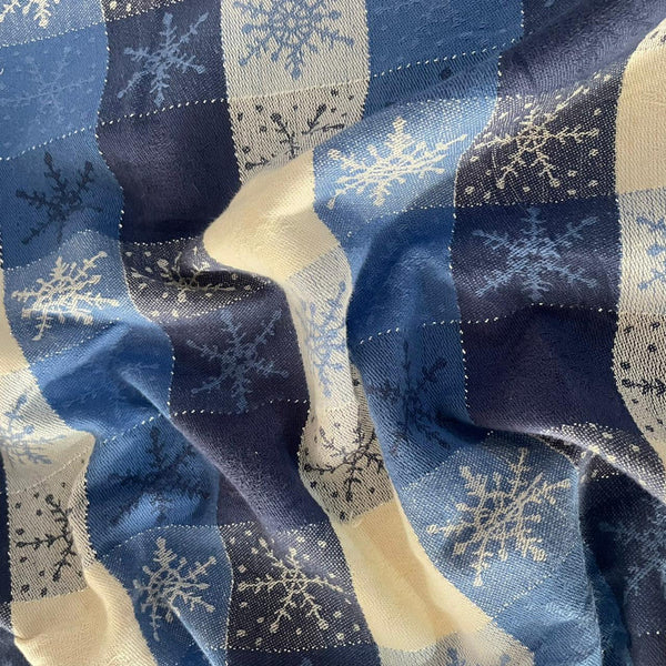 Cotton Denim Check Fabric OSCP307
