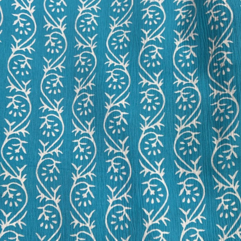 Sky Base Print On Poly Chiffon SFCS48