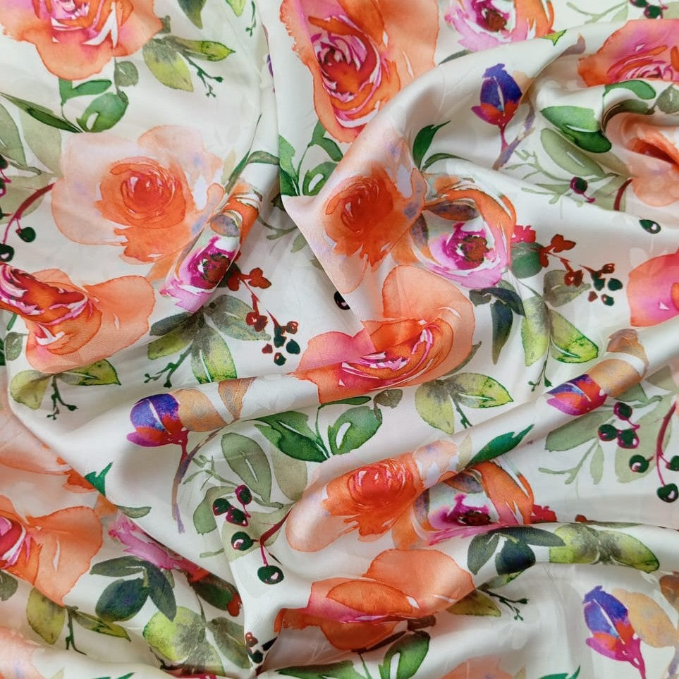 Red Rose Japanese Jacquard Print (JJ01)