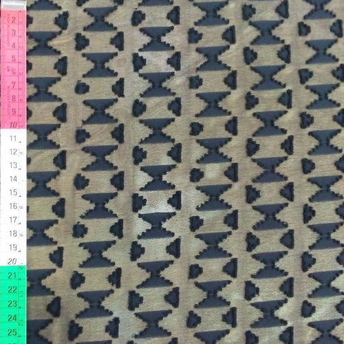 Clip Jacquard Dyed Fabric(Hourglass, Black)