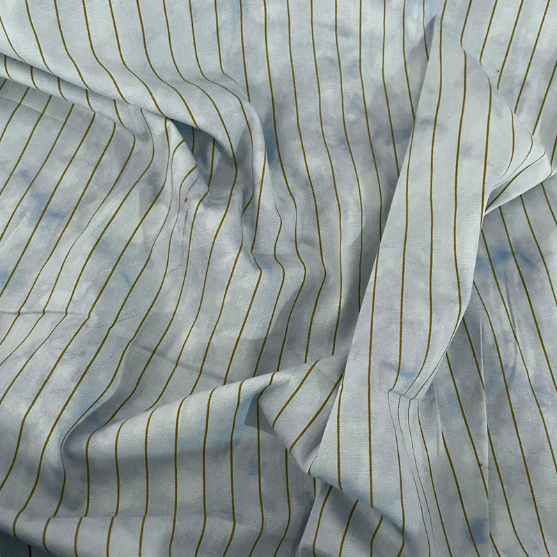 Tie & Die Print On Cotton Stripe Fabric OSCP604