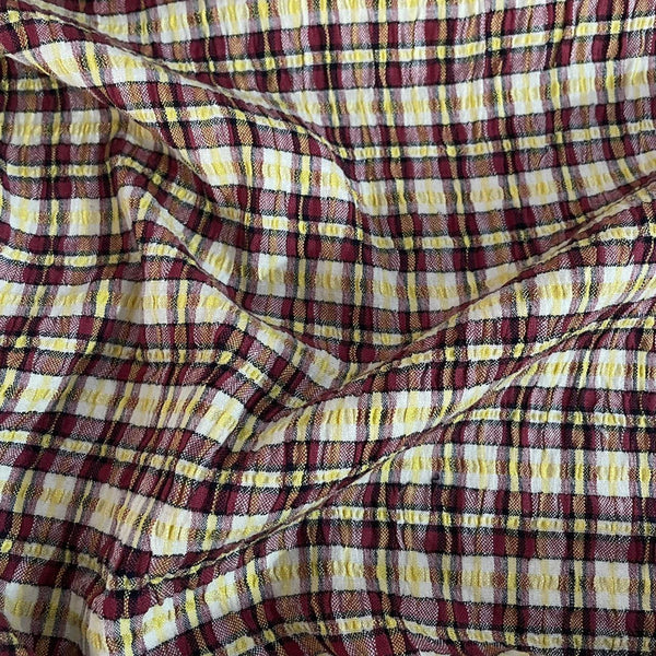 Cotton Crushed Check Fabric OSCP411