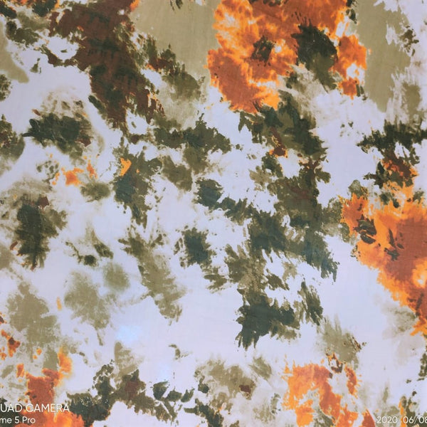 Brush Art Print On Silk Chiffon-SCPS129