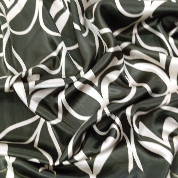 Green Base Art Print On Satin Lycra SLPS04