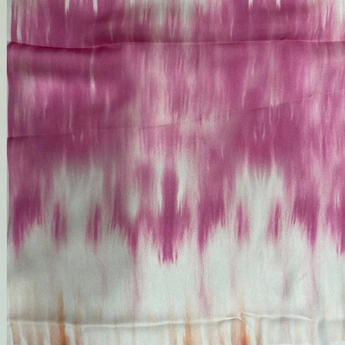 Tie & Dye Print On Korean Satin KSPL10