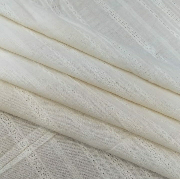 White Cotton Schiffli Embroidery#62